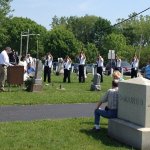 Honor Guard firing 21-gun salute.