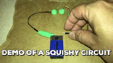 demo of a squishy circuit