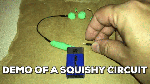 demo of a squishy circuit