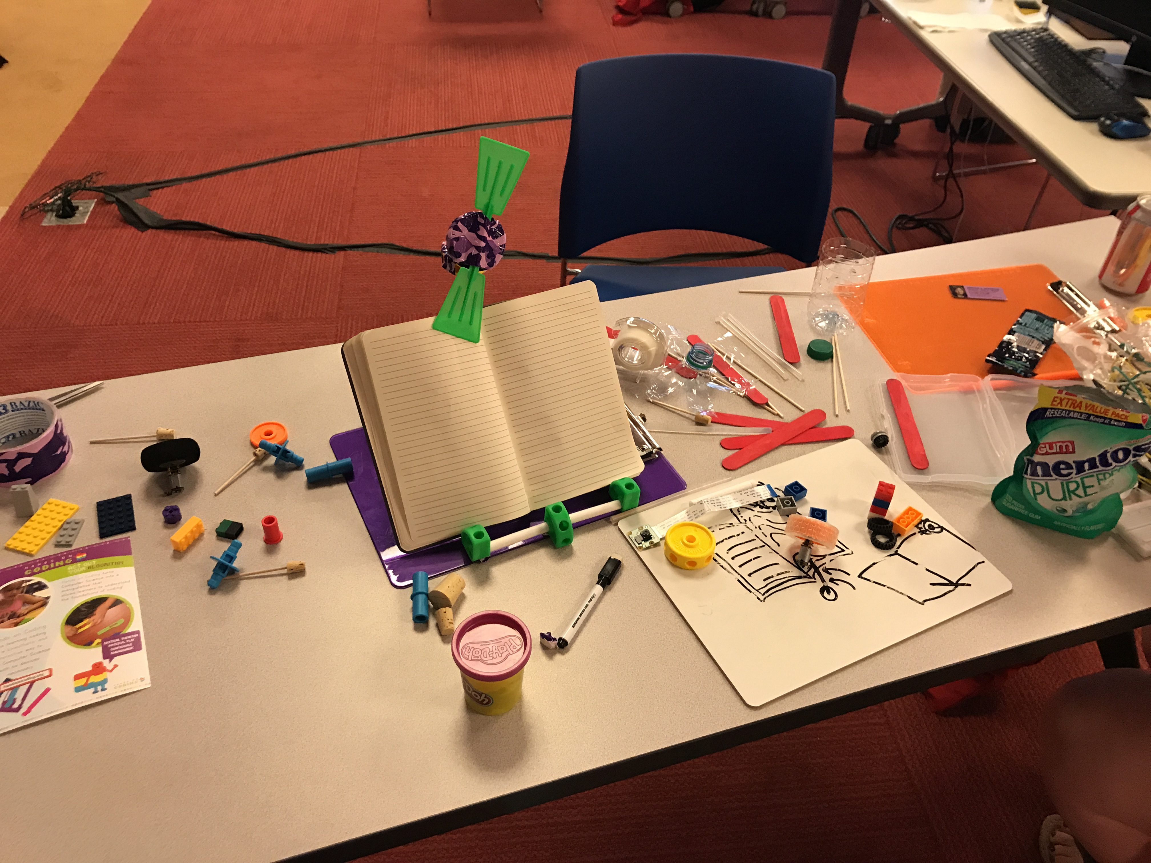 Building the book-holder-page-turner.