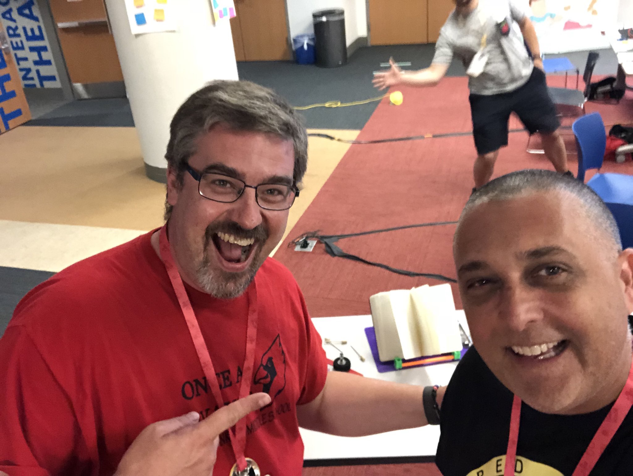 "Two Live Mikes" - Mike Marotta and me.