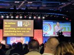 Michael delivers his FREd Talk on stage at OETC 2019.