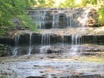 Waterfall at Fallsville Wildlife Area.