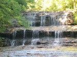 Waterfall at Fallsville Wildlife Area.