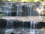 Waterfall at Fallsville Wildlife Area.