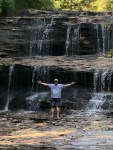 Waterfall at Fallsville Wildlife Area.